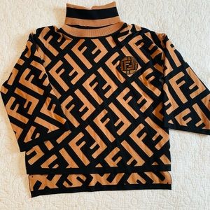 Fendi FF Logo Poncho Sweater
